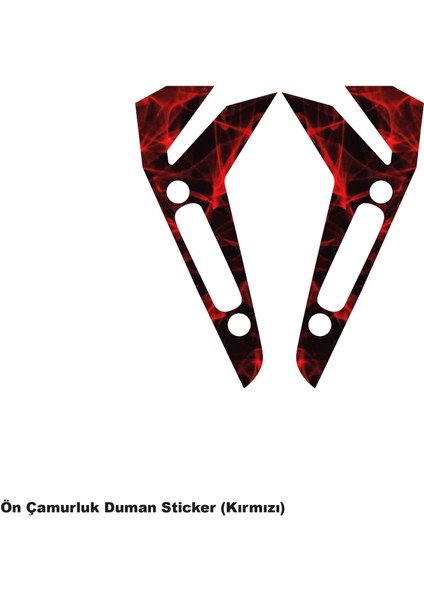 Cfmoto 250SR Ön Çamurluk Kırmızı Duman Parçalı Kaplama Stıcker Etiket Modeli fiyatları