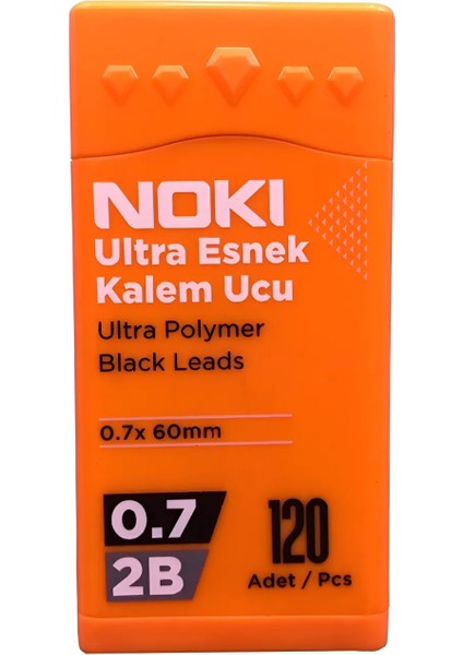 Lisanslı 2b Ultra Esnek Kalem Ucu 0.7 mm 120'LI - 1 Adet