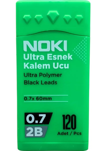 Lisanslı 2b Ultra Esnek Kalem Ucu 0.7 mm 120'LI - 1 Adet