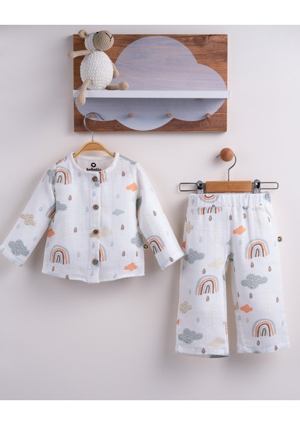 Müslin Bebek Pijama %100 Pamuk Oeko Tex Sertifikalı Terletmez Tahriş Etmez