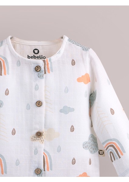 Müslin Bebek Pijama %100 Pamuk Oeko Tex Sertifikalı Terletmez Tahriş Etmez