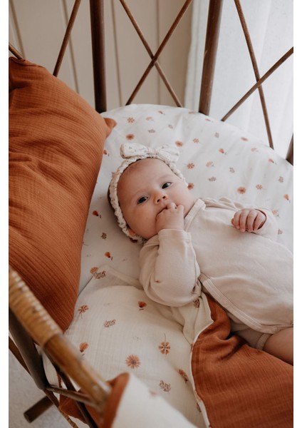 Bebek Boy Müslin Nevresim Takımı (100X150) | Boho Floral fırsatları