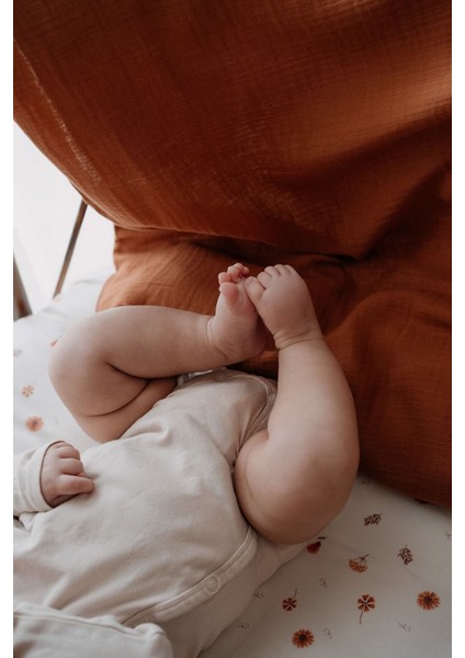 Bebek Boy Müslin Nevresim Takımı (100X150) | Boho Floral indirimleri