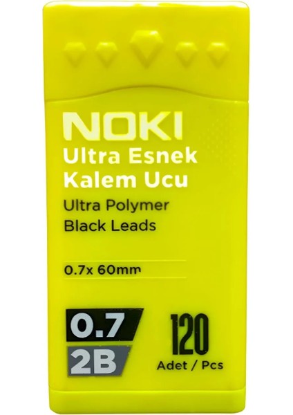Lisanslı 2b Ultra Esnek Kalem Ucu 0.7 mm 120'LI - 1 Adet