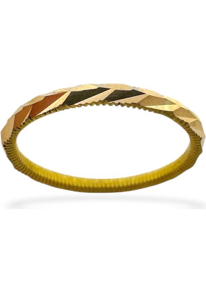 22 Ayar Altın Parlak Defneli Ajda Yüzük Alyans Çok Şık