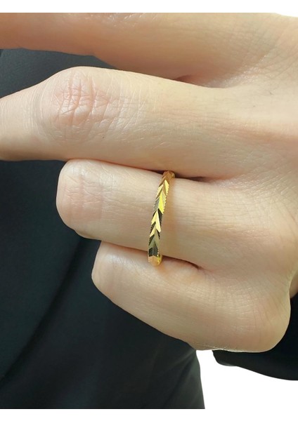 22 Ayar Altın Parlak Defneli Ajda Yüzük Alyans Çok Şık fiyatları