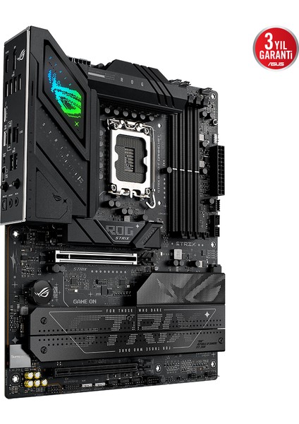 Rog Strıx B860-F Gamıng Wıfı Intel B860 LGA1851 Ddr5 9066 Dp HDMI 4x M2 Usb3.2 Gen 2x2 Wifi 7 + Bt Aura Rgb 2.5gbit Lan Atx 16+1+2+1 Güç Aşamaları, 1xgen5 M.2, Asus Aı Advisor, Thunderbolt 4