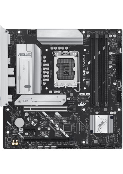 Prıme B860M-A-CSM Intel B860 LGA1851 Ddr5 8666 2xdp HDMI Çift M2 Usb3.2 Gen 2x2 Aura Rgb 2.5gbit Lan Matx 7+1+1 Güç Aşamaları, 1xgen5 M.2, Ready For Advanced Aı Pc