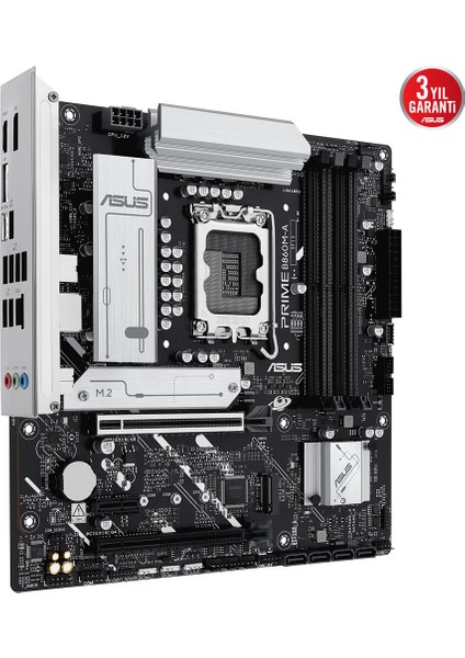 Prıme B860M-A-CSM Intel B860 LGA1851 Ddr5 8666 2xdp HDMI Çift M2 Usb3.2 Gen 2x2 Aura Rgb 2.5gbit Lan Matx 7+1+1 Güç Aşamaları, 1xgen5 M.2, Ready For Advanced Aı Pc