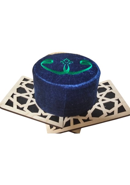 Lacivet Vavlı Takke, Lacivert Takke , Kalıplı Takke, Sarıklık Takke, Fes, T083