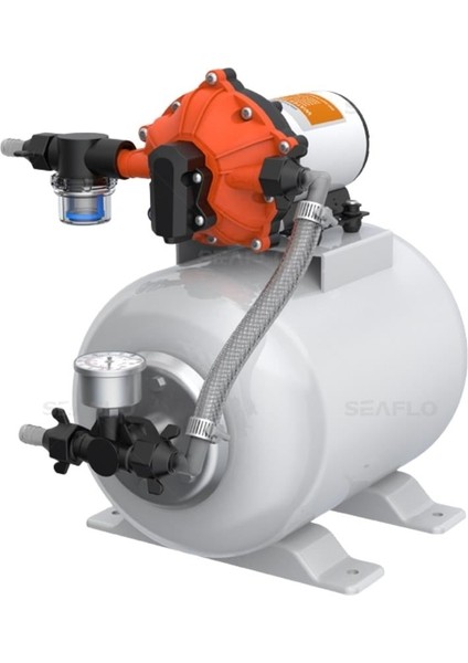 Hidrofor + Basınç Tankı Seti 18.9 Lt/dk 8 Litre Tank - 12V