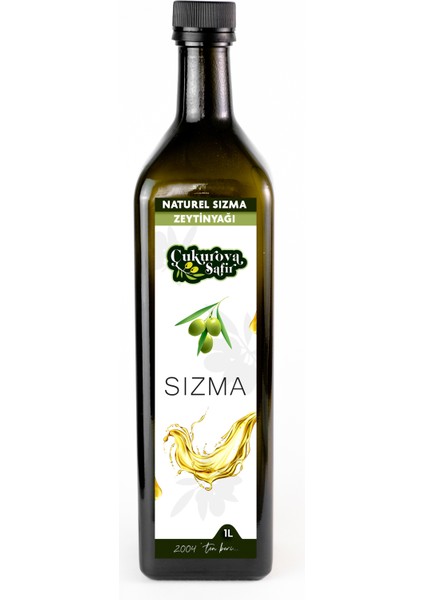 Naturel Sızma Zeytinyağı Cam Şişe 1 lt