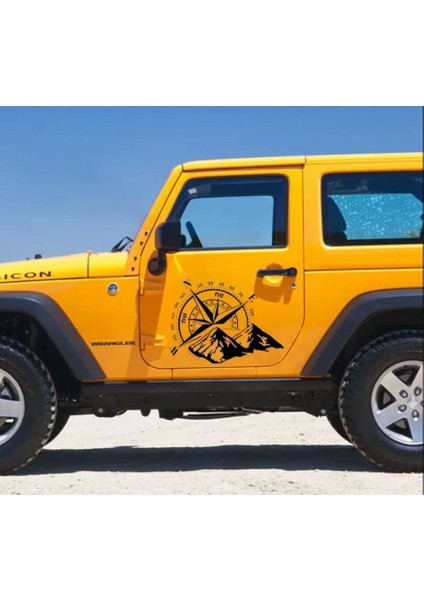 Pusula Dağ 4x4 Off Road Sticker Araba Oto Motosiklet Karavan Etiket 02112 fiyatları