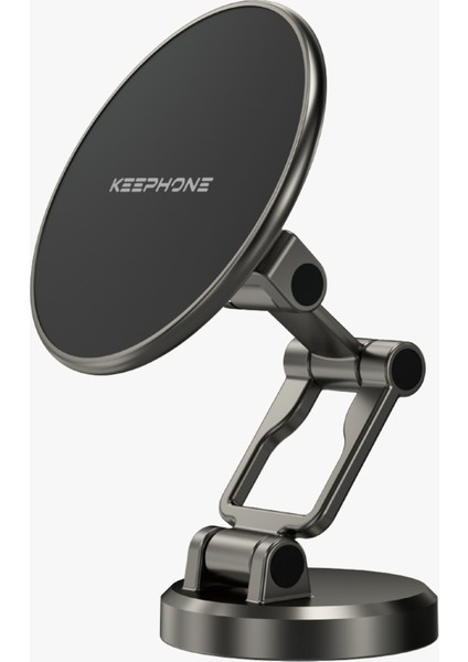 Katlanabilir Magsafe Mıknatıslı Metal Araç Içi Telefon Tutucu 360 Derece Dönen Torpido ve Cam Üstü