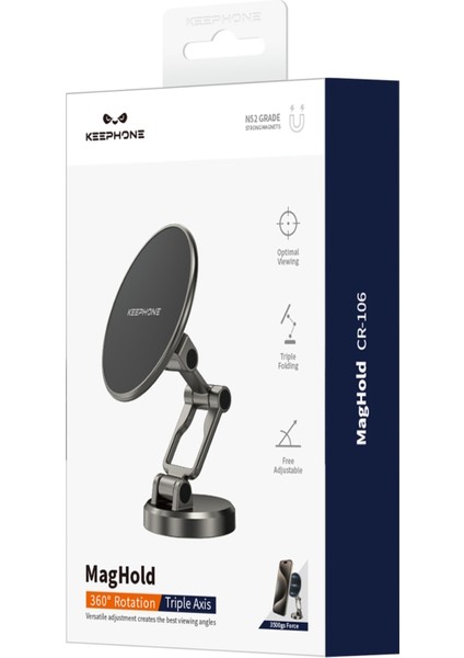 Katlanabilir Magsafe Mıknatıslı Metal Araç Içi Telefon Tutucu 360 Derece Dönen Torpido ve Cam Üstü fiyatları