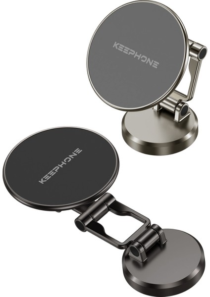 Katlanabilir Magsafe Mıknatıslı Metal Araç Içi Telefon Tutucu 360 Derece Dönen Torpido ve Cam Üstü fırsatları