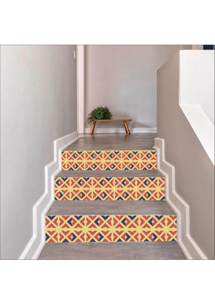 Merdiven Sticker Kendinden Yapışkanlı Folyo Kaplama 5 Adet (18 cm x 120 cm )