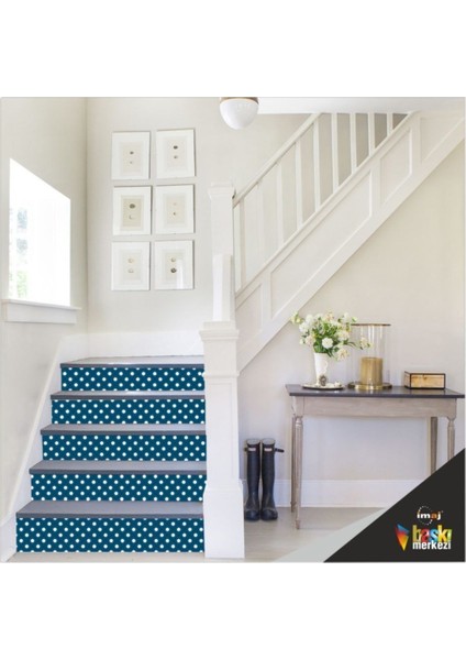 Merdiven Sticker Kendinden Yapışkanlı Folyo Kaplama 5 Adet 18 cm x 120 cm
