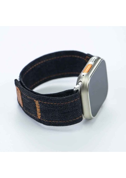 Apple Için Denim Kumaş Bilezik Döngü Kayışı Izle 42-44-45-46-49MMS 10 (46MM) Leisure 42 fiyatları