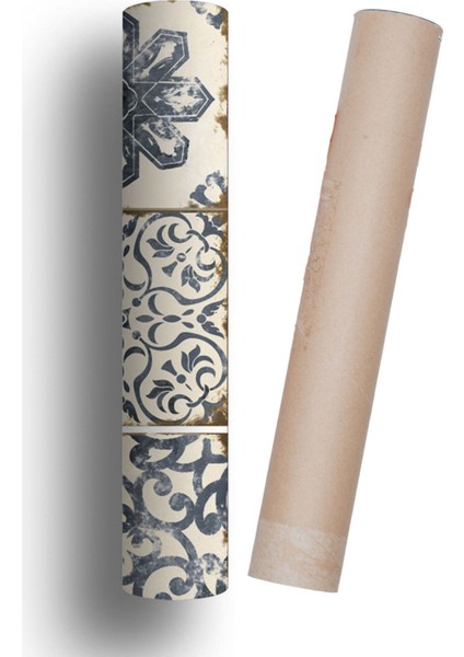 Merdiven Sticker Kendinden Yapışkanlı Folyo Kaplama 5 Adet 18 cm x 120 cm Antik modelleri