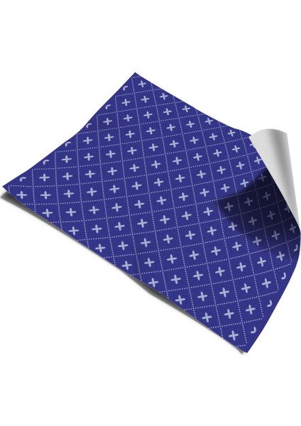 Mavi Merdiven Sticker Kendinden Yapışkanlı Folyo Kaplama 5 Adet (18 cm x 120 cm )