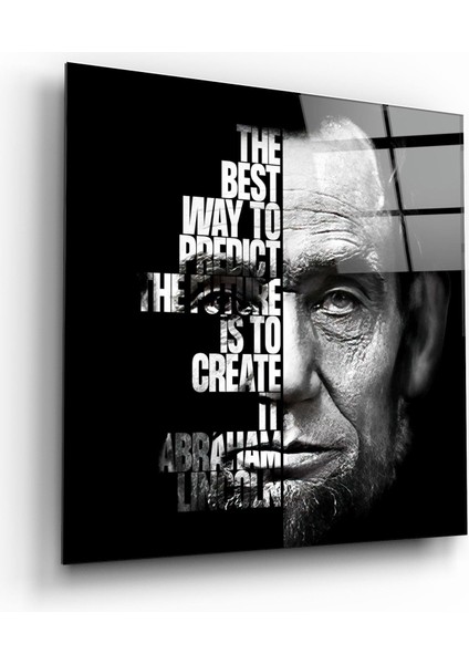 Abraham Lincoln designers Collection Cam Duvar Tablosu