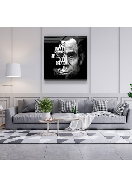 Abraham Lincoln designers Collection Cam Duvar Tablosu