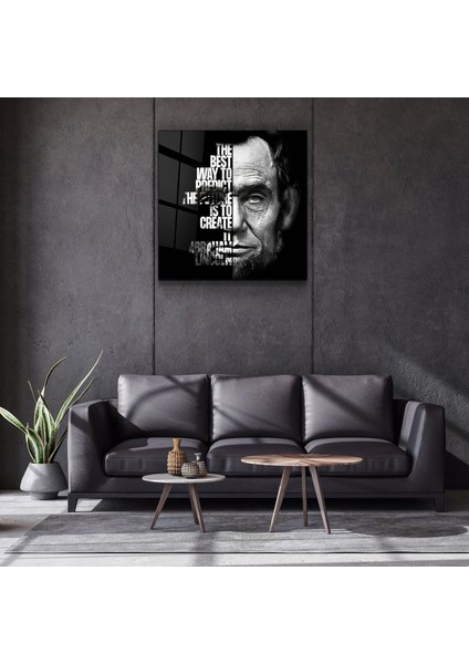 Abraham Lincoln designers Collection Cam Duvar Tablosu