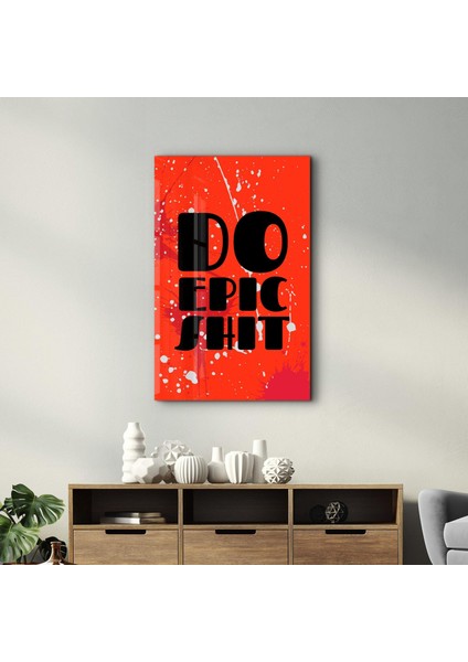 Do Epic x Red Designers Collection Cam Duvar Tablosu