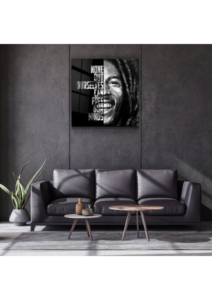 Bob Marley Designers Collection Cam Duvar Tablosu