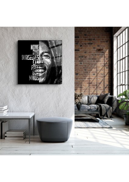 Bob Marley Designers Collection Cam Duvar Tablosu