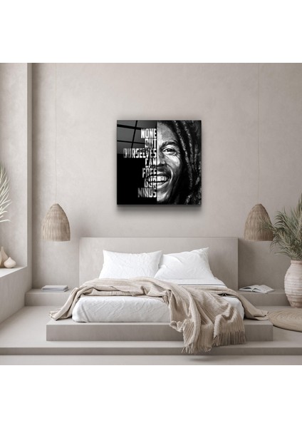 Bob Marley Designers Collection Cam Duvar Tablosu