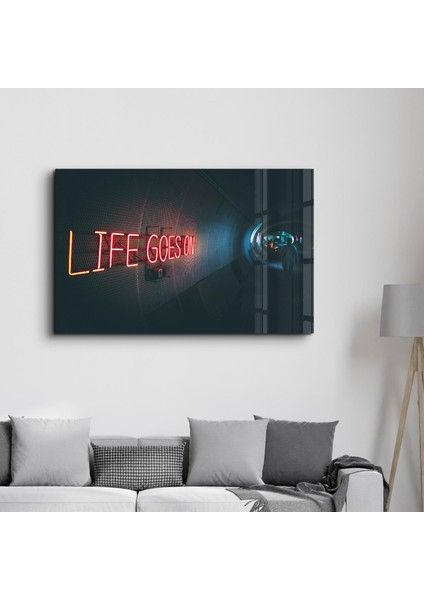 Life Goes On Designer's Collection Cam Duvar Tablosu