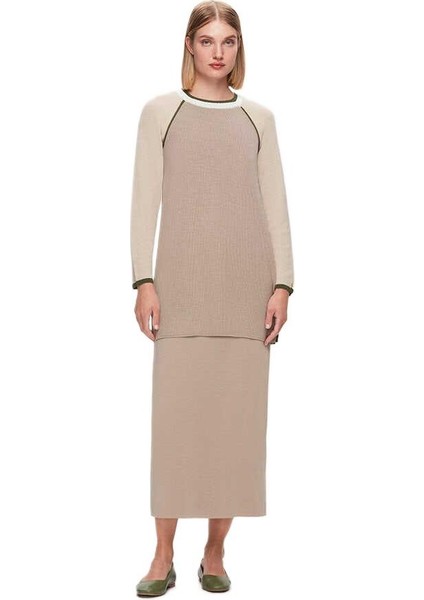 Kolları Renkli Selanik Tunik T25K-6007