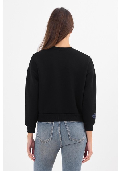 - Kadın Siyah Kalp Nakışlı Şardonlu Sweatshirt fırsatları