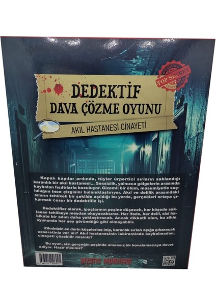 Dedektif Oyunu Mystic Murders Akıl Hastanesi Cinayeti