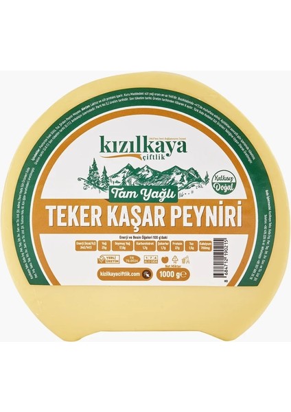 Teker Kaşar Peyniri 1000G