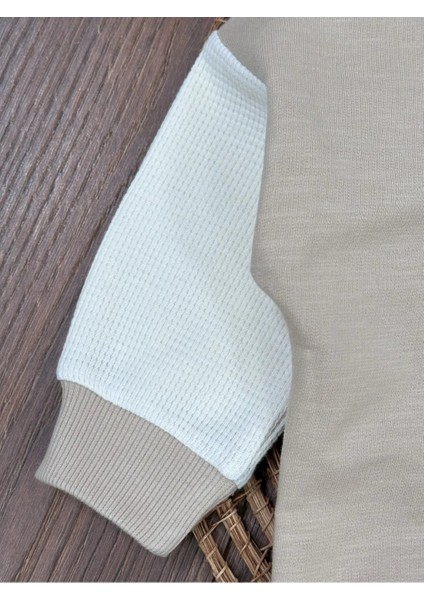 Bebek Ayı Baskılı Düğme Detaylı 2li Takım fırsatları