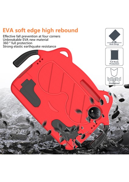 Xiaomi Redmi Pad Se 4g 8.7 Inç / Tcl Tab 8 Gen 2 Kılıf Eva+Pc Tablet Kılıfı Çocuk Dostu-Kırmızı / Siyah (Yurt Dışından) indirimleri