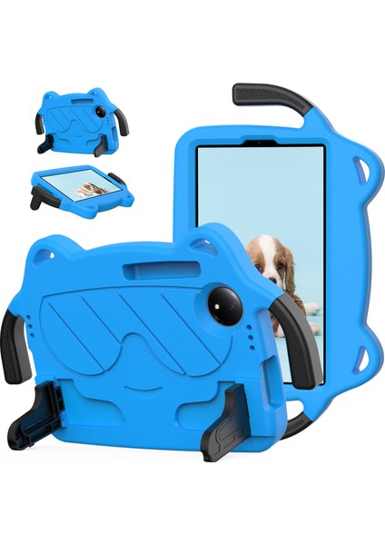 Xiaomi Redmi Pad Se 4g 8.7 Inç / Tcl Tab 8 Gen 2 Kılıf Eva+Pc Tablet Kılıfı Çocuk Dostu-Gök Mavisi / Siyah (Yurt Dışından)