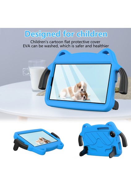 Xiaomi Redmi Pad Se 4g 8.7 Inç / Tcl Tab 8 Gen 2 Kılıf Eva+Pc Tablet Kılıfı Çocuk Dostu-Gök Mavisi / Siyah (Yurt Dışından) fiyatları