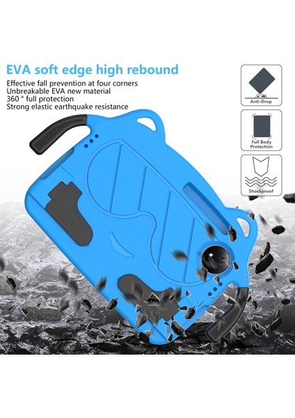 Xiaomi Redmi Pad Se 4g 8.7 Inç / Tcl Tab 8 Gen 2 Kılıf Eva+Pc Tablet Kılıfı Çocuk Dostu-Gök Mavisi / Siyah (Yurt Dışından) indirimleri