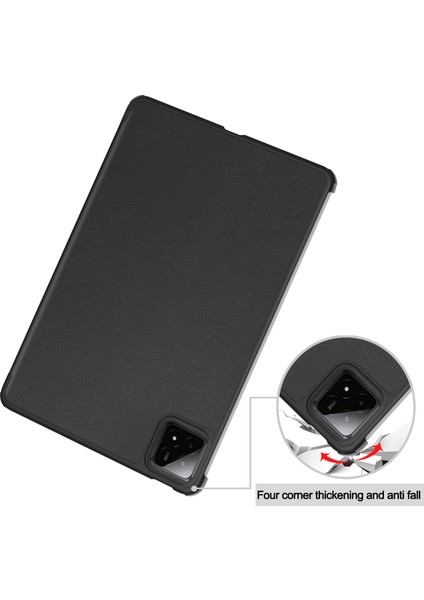 Xiaomi Pad 7 Pro/pad 7 Kılıfı Düşme Önleyici Deri Tablet Kapağı-Siyah (Yurt Dışından) fırsatları