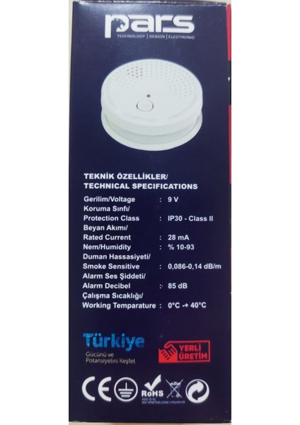 Pilli Duman Dedektörü