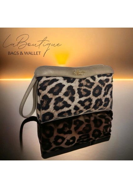 Lb Çanta 6012 Leopar Gold Şerit