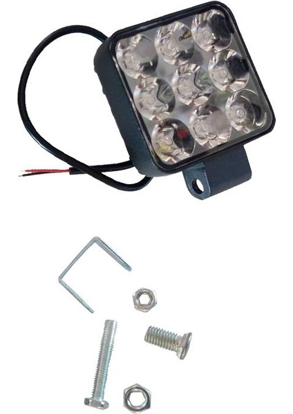 Çalışma Lambası 10-30V 9 LED 27W (Küçük Tip)