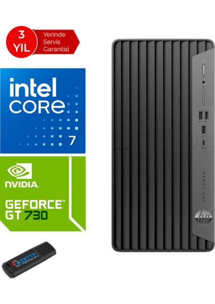 400 Pro G9 Intel Core I7-13700 16GB 1tb SSD Freedos 4GB/GT730 Masaüstü Bilgisayar NV6U4T6EAF08+Zetta USB Bellek