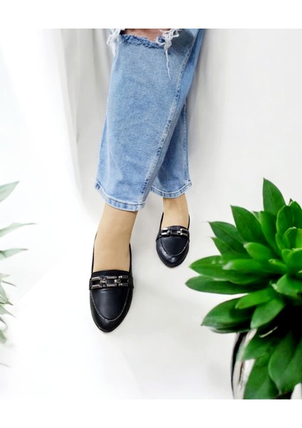 Kadın Günlük ve Ofis Içi Kullanım Kzincir Babet Ayakkabı modelleri