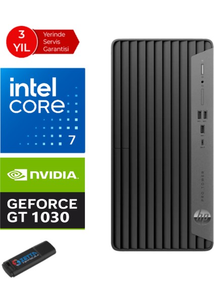 400 Pro G9 Intel Core I7-13700 16GB 4tb SSD Windows 11 Pro 4GB/GT1030 Masaüstü Bilgisayar GT6U4T6EAW10+Zetta USB Bellek modelleri