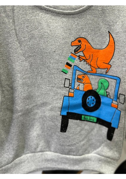 Baskılı Şardonlu Sweat Erkek Çocuk Sweatshirt (Kalıbı Dar) modelleri